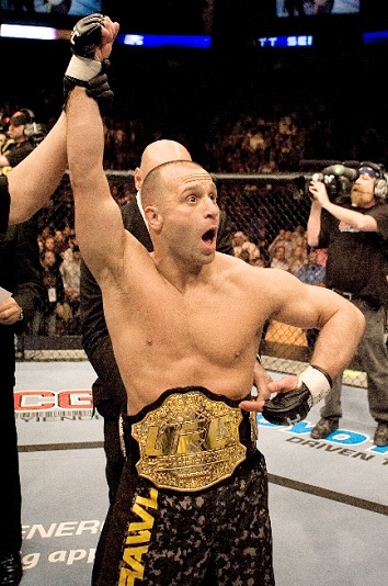 Matt Serra after winning a UFC match against Georges St-Pierre